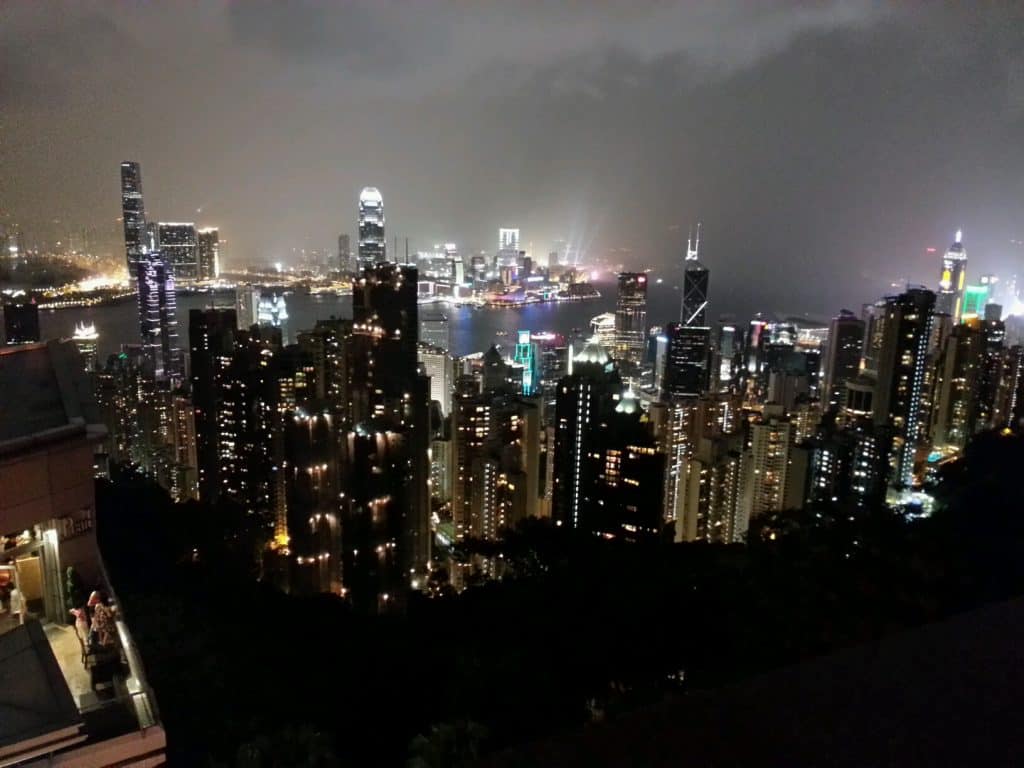 Hong Kong à noite