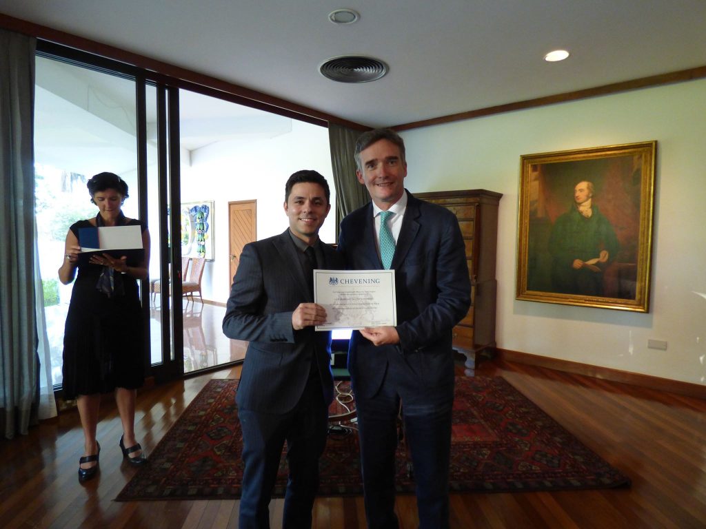 Luís Pedroso bolsista Chevening 2015