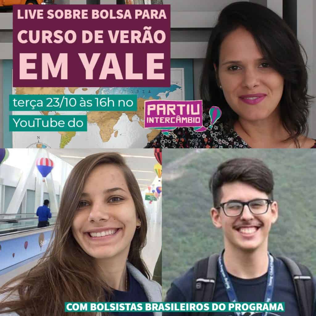 Yale Young Global Scholars partiu intercambio curso de verão nos eua mariana rezende enzo ferreira Live YYGS2